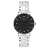 Tissot Everytime Large Black Dial Silver Mesh Bracelet Watch For Men - T109.610.11.077.00 Authentic Buy Shop Now