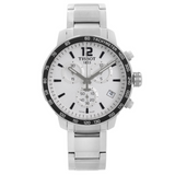 Tissot Quickster Chronograph Silver Dial Watch For Men - T095.417.11.037.00 Authentic Buy Shop Now