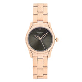 Tissot T Wave Anthracite Dial Rose Gold Steel Strap Watch For Women - T112.210.33.061.00 Authentic Buy Shop Now
