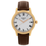 Tissot T Classic Carson White Dial Brown Leather Strap Watch For Men - T085.410.36.013.00 Authentic Buy Shop Now