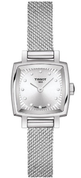 Tissot Lovely Square Silver Dial Silver Mesh Bracelet Watch For Women - T058.109.11.036.00 Authentic Buy Shop Now
