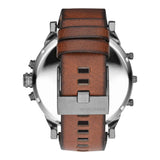Diesel Mr Daddy 2.0 Chronograph Black Dial Brown Leather Strap Watch For Men - DZ7332 Authentic Buy Shop Now
