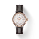Tissot Bridgeport Lady White Dial Brown Leather Strap Watch For Women - T097.010.26.118.00 Authentic Buy Shop Now