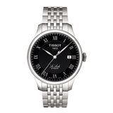 Tissot T Classic Le Locle Powermatic 80 Black Dial Silver Steel Strap Watch For Women - T41.1.483.53 Authentic Buy Shop Now