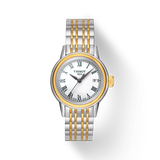 Tissot Carson Lady White Dial Two Tone Steel Strap Watch For Women - T085.210.22.013.00 Authentic Buy Shop Now