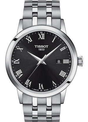 Tissot Classic Dream Black Dial Silver Steel Strap Watch For Men - T129.410.11.053.00 Authentic Buy Shop Now