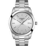 Tissot Gentleman Silver Dial Silver Steel Strap Watch For Men - T127.410.11.031.00 Authentic Buy Shop Now