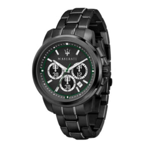 Maserati Royale Chronograph Black Dial Black Steel Strap Watch For Men - R8873637004 Authentic Buy Shop Now