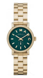 Marc Jacobs Baker Green Dial Gold Steel Strap Watch for Women - MBM3249 Authentic Buy Shop Now
