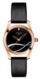 Tissot T Wave Black Dial Black Leather Strap Watch For Women - T112.210.36.051.00 Authentic Buy Shop Now