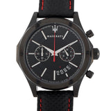 Maserati Circuito Black Dial Black Leather Strap Watch For Men - R8871627004 Authentic Buy Shop Now