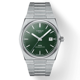 Tissot PRX Powermatic 80 Green Dial Silver Steel Strap Watch For Men - T137.407.11.091.00 Authentic Buy Shop Now