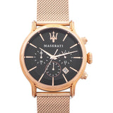 Maserati Epoca Black Dial Gold Mesh Bracelet Watch For Men - R8873618005 Authentic Buy Shop Now
