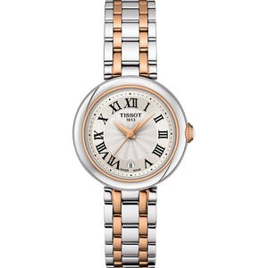 Tissot Bellissima Lady Small Mother of Pearl Dial Two Tone Steel Strap Watch For Women - T126.010.22.013.01 Authentic Buy Shop Now