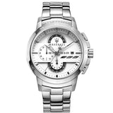 Maserati Ingegno Chronograph White Dial Silver Steel Strap Watch For Men - R8873619004 Authentic Buy Shop Now
