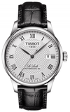 Tissot Le Locle Powermatic 80 Silver Dial Black Leather Strap Watch For Men - T006.407.16.033.00 Authentic Buy Shop Now