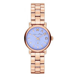 Marc Jacobs Mini Baker Blue Dial Rose Gold Steel Strap Watch for Women - MBM3285 Authentic Buy Shop Now