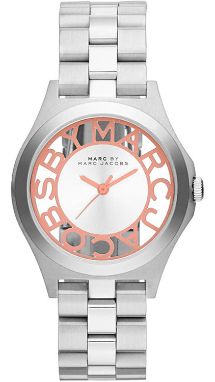 Marc Jacobs Henry Silver Dial Silver Steel Strap Watch for Women - MBM3294 Authentic Buy Shop Now