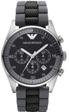 Emporio Armani Sportivo Black Dial Two Tone Ceramic Bracelet Watch For Men - AR5866 Authentic Buy Shop Now