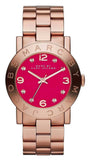 Marc Jacobs Amy Purple Dial Rose Gold Steel Strap Watch for Women - MBM8618 Authentic Buy Shop Now