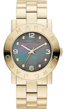 Marc Jacobs Amy Black Dial Gold Steel Strap Watch for Women - MBM3273 Authentic Buy Shop Now