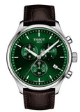 Tissot Chrono XL Chronograph Classic Green Dial Brown Leather Strap Watch For Men - T116.617.16.091.00 Authentic Buy Shop Now