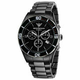 Emporio Armani Black Ceramic Chronograph Black Dial Watch For Men - AR1421 Authentic Buy Shop Now