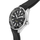 Tag Heuer Aquaracer Quartz Black Dial Black Rubber Strap Watch for Men - WAY101A.FT6141 Authentic Buy Shop Now