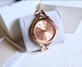 Michael Kors Slim Runway Rose Gold Dial Rose Gold Steel Strap Watch for Women - MK3223 Authentic Buy Shop Now