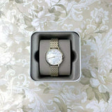 Emporio Armani Dress Analog Mother of Pearl Dial Gold Steel Strap Watch For Women - AR11007 Authentic Buy Shop Now