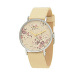 Coach Perry Beige Floral Dial Beige Leather Strap Watch for Women - 14503293 Authentic Buy Shop Now