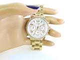 Guess Multi-function Diamonds White Dial Gold Steel Strap Watch for Women - W0559L2 Authentic Buy Shop Now