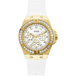 Guess Venus Diamonds White Dial White Rubber Strap Watch for Women - GW0118L5 Authentic Buy Shop Now