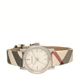 Burberry The City Nova Silver Dial Brown Leather Strap Watch for Women - BU9212 Authentic Buy Shop Now