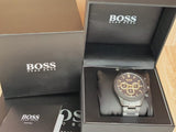 Hugo Boss Ikon Black Dial Black Steel Strap Watch for Men - 1513278 Authentic Buy Shop Now