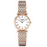 Longines La Grande Classique De Longines White Dial Two Tone Mesh Bracelet Watch for Women - L4.209.1.91.7 Authentic Buy Shop Now