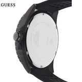 Guess Odyssey Quartz Black Dial Black Leather Strap Watch For Men - W1108G5 Authentic Buy Shop Now