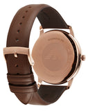 Emporio Armani Minimalist Quartz White Dial Brown Leather Strap Watch For Men - AR11572 Authentic Buy Shop Now