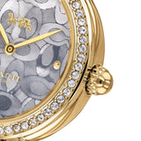 Coach Park Blue Dial Gold Steel Strap Watch for Women - 14503225 Authentic Buy Shop Now