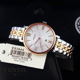 Fossil Jacqueline White Dial Two Tone Steel Strap Watch for Women - ES3844 Authentic Buy Shop Now