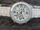 Marc Jacobs Rock White Dial White Silicone Strap Watch for Women - MBM2545 Authentic Buy Shop Now