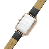 Daniel Wellington Quadro Pressed Sheffield Green Dial Black Leather Strap Watch For Women - DW00100439 Authentic Buy Shop Now