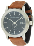 Burberry The City Black Dial Brown Leather Strap Watch for Men - BU9905 Authentic Buy Shop Now