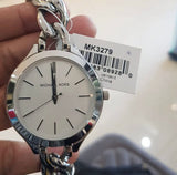 Michael Kors Slim Runway Silver Dial Silver Steel Strap Watch for Women - MK3279 Authentic Buy Shop Now