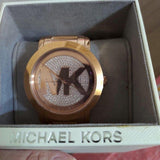 Michael Kors Runway Rose Gold Dial Rose Gold Steel Strap Watch For Women - MK5853 Authentic Buy Shop Now