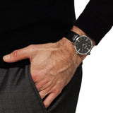 Hugo Boss Jackson Black Dial Black Leather Strap Watch for Men - 1513369 Authentic Buy Shop Now