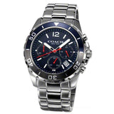 Coach Kent Chronograph Blue Dial Silver Steel Strap Watch for Men - 14602555 Authentic Buy Shop Now