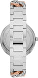 Michael Kors Catelyn Quartz Silver Dial Two Tone Steel Strap Watch For Women - MK4634 Authentic Buy Shop Now