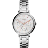 Fossil Jacqueline Multifunction White Dial Silver Steel Strap Watch for Women - ES3738 Authentic Buy Shop Now