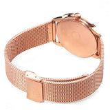 Calvin Klein Minimal Black Dial Rose Gold Mesh Bracelet Watch for Men - K3M21621 Authentic Buy Shop Now